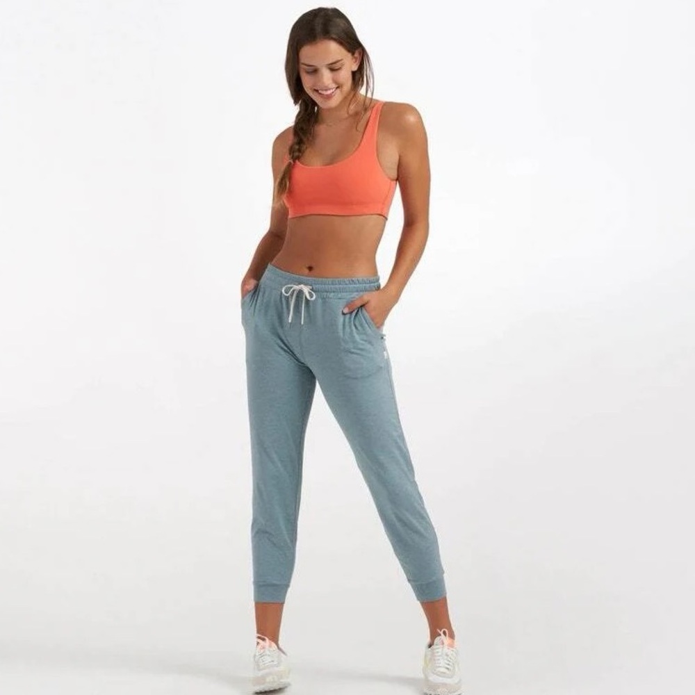 Vuori Blue Track Joggers with Drawstring Waist